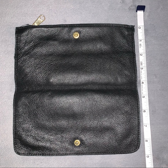 American Apparel Leather Foldable Clutch Bag - Picture 4 of 10